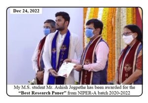 Best Research Paper award