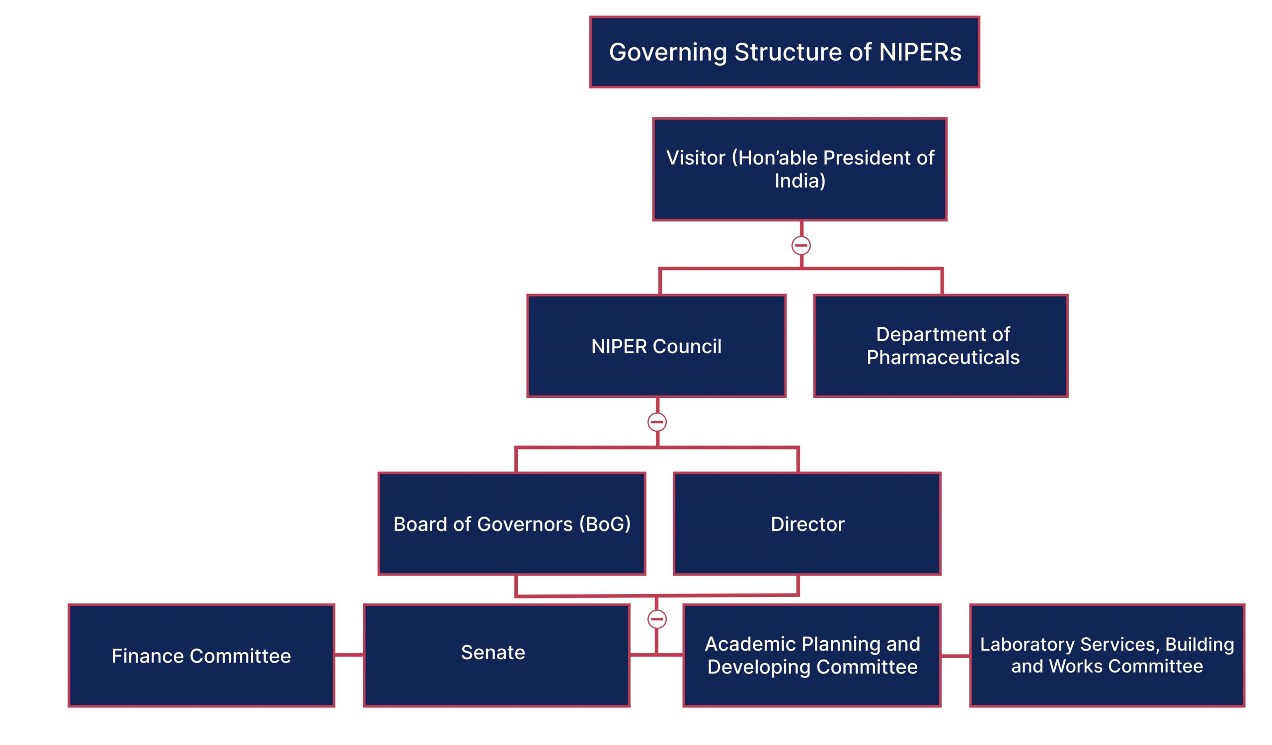 NIPER-Ahmedabad's Organizational Chart